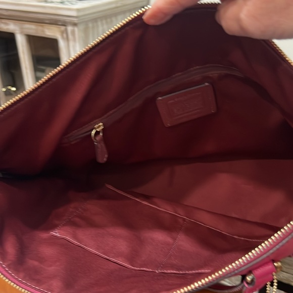 Coach Bright Violet Gallery Tote never used - Picture 3 of 3